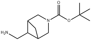 6-Aminomethyl-3-aza-3-Boc-bicyclo[3.1.1]heptane 化学構造式