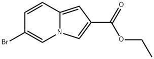 ethyl 6-broMoindolizine-2-carboxylate Structure