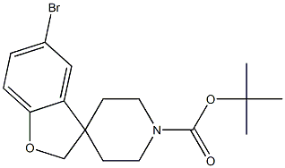 Spiro[benzofuran-3(2H),4'-piperidine]-1'-carboxylic acid, 5-broMo-, 1,1-diMethylethyl ester,1251015-16-3,结构式