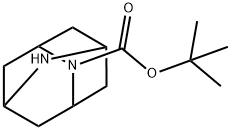 2,6-Diazatricyclo[3.3.1.13,7]decane-2-carboxylic acid, 1,1-diMethylethyl ester Struktur