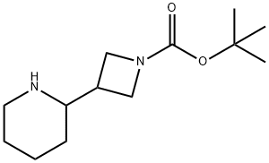 3-(2-Piperidinyl)-1-azetidinecarboxylic acid tert-butyl ester Struktur