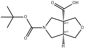Cis-Dihydro-Furo[3,4-C]Pyrrole-3A,5-Dicarboxylic Acid 5-Tert-Butyl Ester Structure