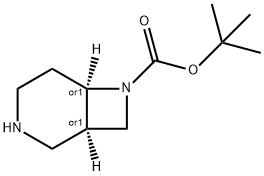 cis-7-Boc-3,7-diazabicyclo[4.2.0]octane-7-carboxylate Struktur
