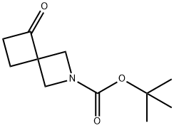5-oxo-2-azaspiro[3.3]heptane-2-carboxylic acid tert-butyl ester Struktur