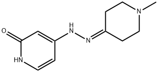 4-(2-(1-methylpiperidin-4-ylidene)hydrazinyl)pyridin-2(1H)-one Structure