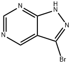 3-ブロモ-1H-ピラゾロ[3,4-D]ピリミジン 化学構造式