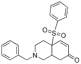 2-benzyl-4a-(phenylsulfonyl)-2,3,4,4a,8,8a-hexahydroisoquinolin-7(1H)-one 化学構造式