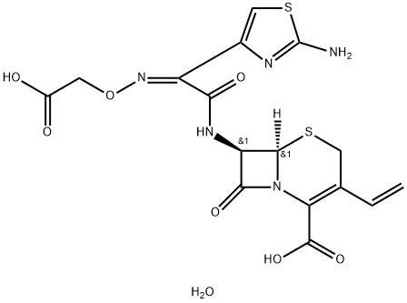 头孢克肟 三水合物,125110-14-7,结构式