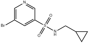 5-broMo-N-(cyclopropylMethyl)pyridine-3-sulfonaMide Structure
