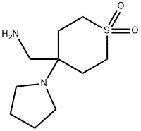 4-(AMinoMethyl)-4-pyrrolidinylthiane-1,1-dione 结构式