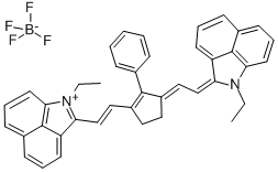 1-ETHYL-2-[(E)-2-(3-((E)-2-[1-ETHYLBENZO[CD]INDOL-2(1H)-YLIDENE]ETHYLIDENE)-2-PHENYL-1-CYCLOPENTEN-1-YL)ETHENYL]BENZO[CD]INDOLIUM TETRAFLUOROBORATE Structure