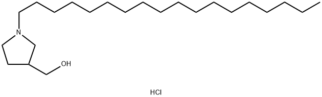 1-octadecyl-3-pyrrolidinemethanol 结构式