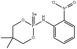 5,5-dimethyl-2-(2-nitrophenyl)amino-1,3,2-dioxaphosphorinane 2-selenide 结构式