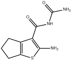 2-Amino-N-carbamoyl-5,6-dihydro-4H-cyclopenta[b]thiophene-3-carboxamide,1251623-78-5,结构式