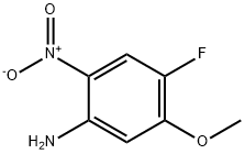 4-FLUORO-5-METHOXY-2-NITROANILINE, 125163-12-4, 结构式