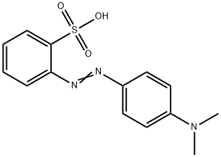 2-(4-dimethylaminophenyl)diazenylbenzenesulfonic acid 结构式