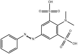 2-dimethylamino-5-phenyldiazenyl-benzene-1,3-disulfonic acid 结构式
