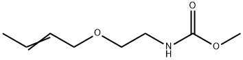 Carbamic  acid,  [2-(2-butenyloxy)ethyl]-,  methyl  ester  (9CI) 化学構造式