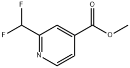 2-(ジフルオロメチル)イソニコチン酸メチル 化学構造式
