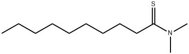 Decanethioamide,  N,N-dimethyl- Structure