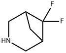 6,6-ジフルオロ-3-アザビシクロ[3.1.1]ヘプタン 化学構造式