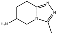 3-甲基-5H,6H,7H,8H-[1,2,4]三唑并[4,3-A]吡啶-6-胺, 1251923-84-8, 结构式