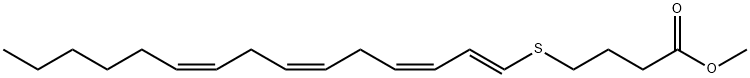 methyl 5-thia-6,8,11,14-eicosatetraenoate,125197-83-3,结构式