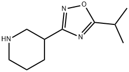 5-异丙基-3-(哌啶-3-基)-1,2,4-噁二唑, 1251999-18-4, 结构式