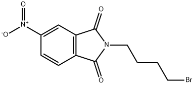 2-(4-溴丁基)-5-硝基异吲哚啉-1,3-二酮,125207-39-8,结构式