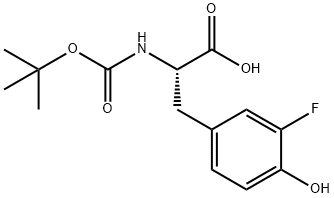 BOC-3-氟-L-酪氨酸,125218-33-9,结构式