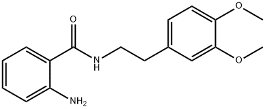 2-氨基-N-[2-(3,4-二甲氧苯基)乙基]苯甲酰胺, 125232-06-6, 结构式