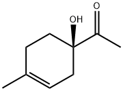 Ethanone, 1-(1-hydroxy-4-methyl-3-cyclohexen-1-yl)-, (R)- (9CI) Structure