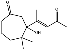 3-Hydroxy-4,4-dimethyl-3-(1-methyl-3-oxobut-1-enyl)cycloheptanone Structure