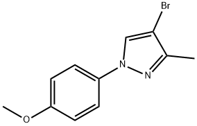 4-Bromo-1-(4-methoxyphenyl)-5-methylpyrazole,1252572-62-5,结构式