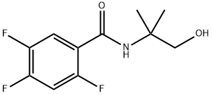 2,4,5-TRIFLUORO-N-(1-HYDROXY-2-METHYLPROPAN-2-YL)BENZAMIDE Structure