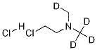 2-Chloro-N,N-diMethyl-ethan AMine-d4 Hydrochloride 化学構造式