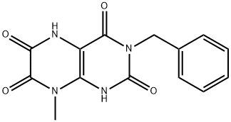 2,4,6,7(1H,3H)-Pteridinetetrone,  5,8-dihydro-8-methyl-3-(phenylmethyl)-|