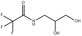 N-(2,3-Dihydroxypropyl)-2,2,2-trifluoroacetamide 化学構造式