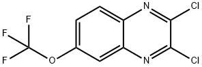 2,3-ジクロロ-6-(トリフルオロメトキシ)キノキサリン 化学構造式