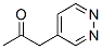 2-Propanone, 1-(4-pyridazinyl)- (9CI) Structure