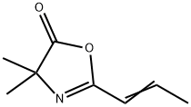 4,4-二甲基-2-(1-丙烯-1-基)-5(4H)-噁唑酮 结构式