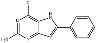 4-chloro-6-phenyl-5H-pyrrolo[3,2-d]pyrimidin-2-amine 结构式