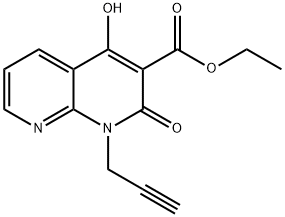 1253789-55-7 4-ヒドロキシ-2-オキソ-1-(プロプ-2-イニル)-1,2-ジヒドロ-1,8-ナフチリジン-3-カルボン酸エチル