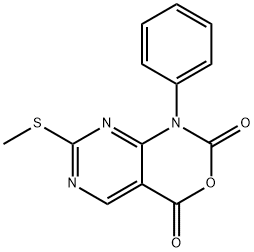 7-(methylthio)-1-phenyl-1H-pyrimido[4,5-d][1,3]oxazine-2,4-dione Structure