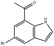 1-(5-溴-1H-吲哚-7-基)乙酮,1253789-74-0,结构式