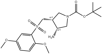 1253789-88-6 (3R,4R)-tert-butyl 3-amino-4-((2,5-dimethoxyphenylsulfonyl)methyl)pyrrolidine-1-carboxylate