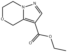 6,7-二氢-4H-吡唑并[5,1-C][1,4]噁嗪-3-甲酸乙酯, 1253790-00-9, 结构式