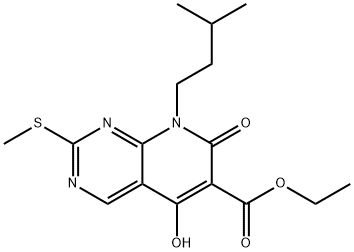 ethyl 5-hydroxy-8-isopentyl-2-(methylthio)-7-oxo-7,8-dihydropyrido[2,3-d]pyrimidine-6-carboxylate