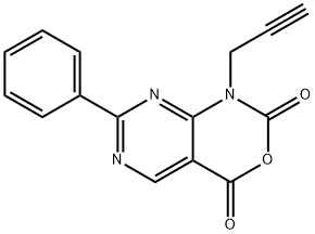 7-phenyl-1-(prop-2-ynyl)-1H-pyrimido[4,5-d][1,3]oxazine-2,4-dione 结构式