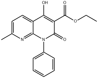ethyl 4-hydroxy-7-methyl-2-oxo-1-phenyl-1,2-dihydro-1,8-naphthyridine-3-carboxylate|